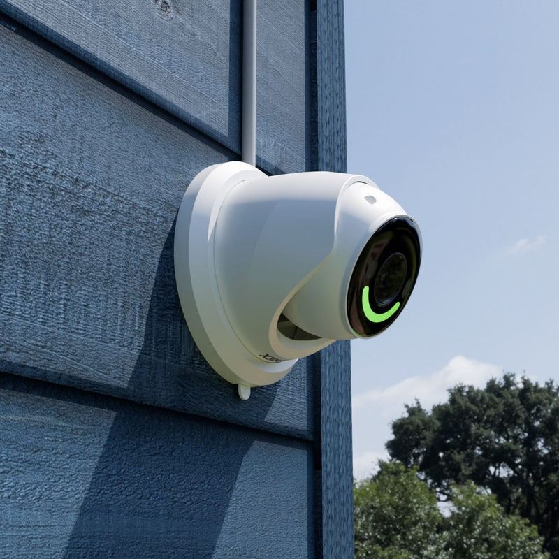 Lorex 4K Fusion 2TB Wired NVR System with Two 4K Smart Security Lighting Turret Cameras and Two 4K Turret Cameras