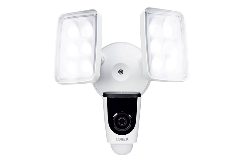 Lorex 1080p Wi-Fi Floodlight Camera and 2K Wired Video Doorbell