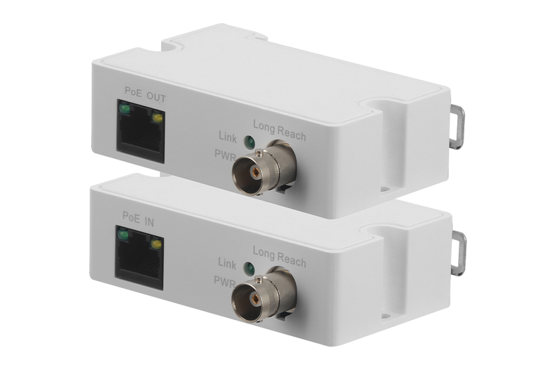 Coaxial to Ethernet Converter for PoE Cameras Kit