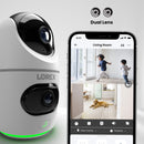 Lorex 2K Dual Lens Indoor Pan-Tilt Wi-Fi Security Camera (2-pack) - image 4 of 5