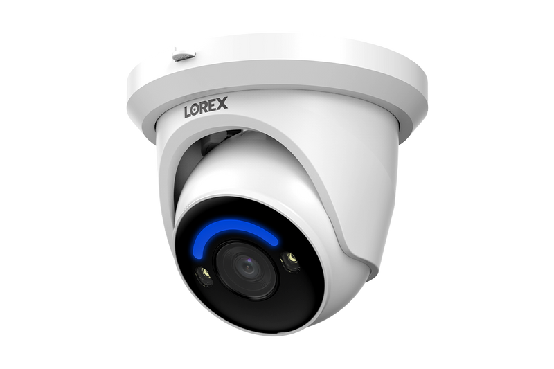 Lorex H12 4K IP Wired Turret Security Camera with Smart Security Lighting and Smart Motion Detection