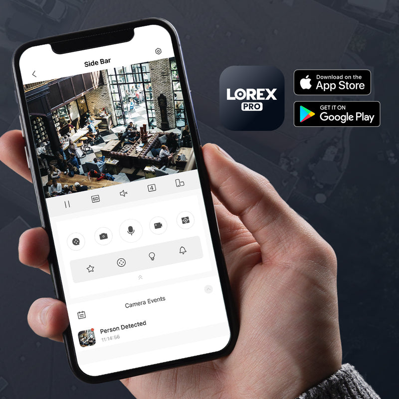 Lorex 4K 4TB Wired NVR System with Five Nocturnal 3 Bullet Cameras and Four Nocturnal 3 Turret Cameras