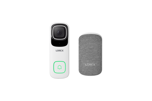 Lorex 4K Wired Video Doorbell with Wi-Fi Chimebox