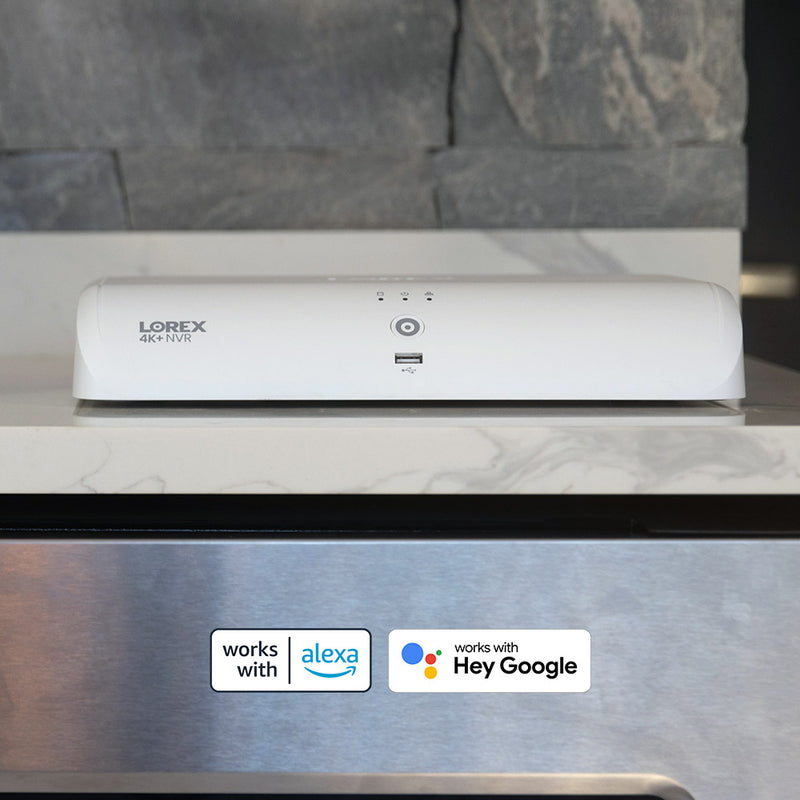 Lorex 4K Fusion 2TB Wired NVR System with Six 4K Bullet Security Cameras and Two 4K Turret Security Cameras