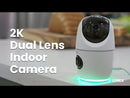 Lorex 2K Dual Lens Indoor Pan-Tilt Wi-Fi Security Camera (2-pack) - image 2 of 5